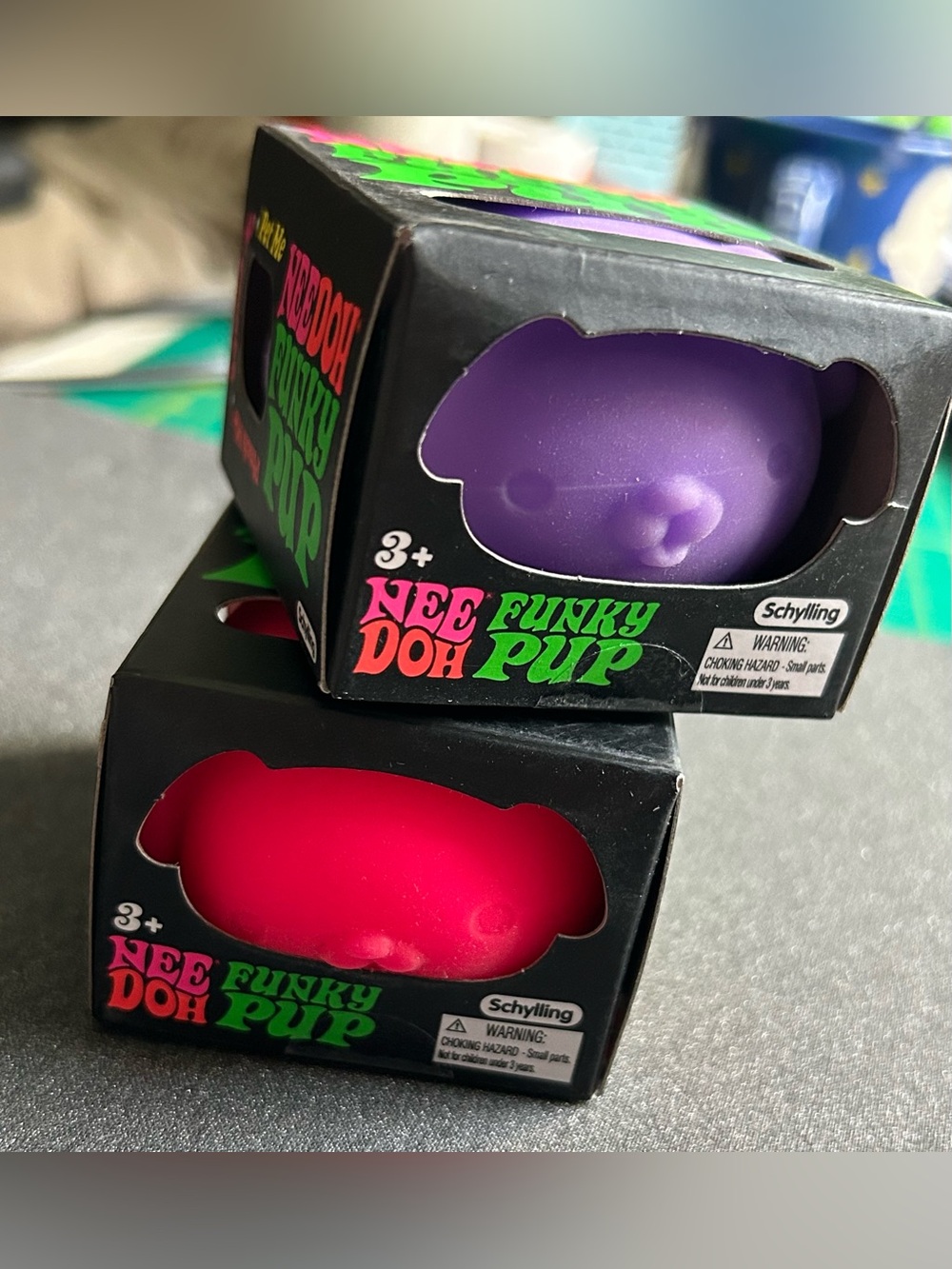 NeeDoh Funky Pup set of 2 Viral Squishy NEW 2-pack